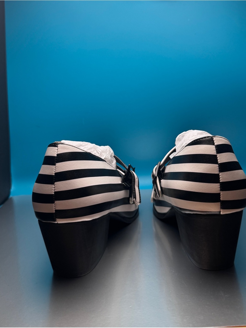 STRANGECVLT STRIPED COVEN HEELS 9 - Picture 3 of 5
